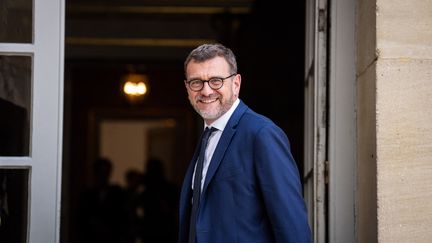 The Minister Delegate for the City and Housing Olivier Klein in Matignon, June 16, 2023. (XOSE BOUZAS / HANS LUCAS / AFP)