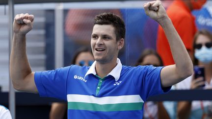 Hubert Hurkacz a remporté le Masters 1000 de Miami, ce dimanche 4 avril.  (RHONA WISE / EPA)