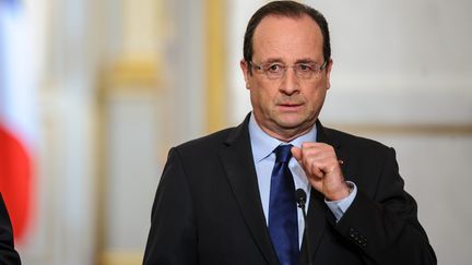 Fran&ccedil;ois Hollande au palais de l'Elys&eacute;e, &agrave; Paris,&nbsp;le 19 avril 2013. ( MAXPPP)