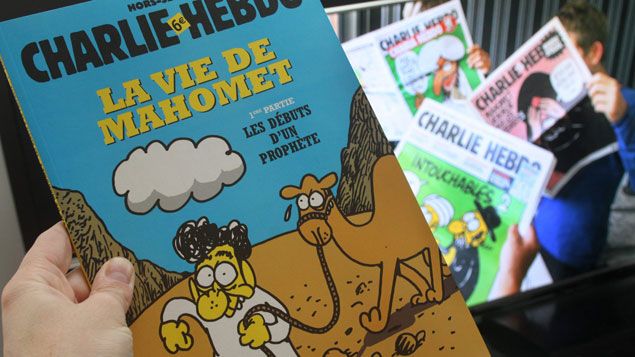 &nbsp; (La vie de Mahomet, BD satirique de Charb et Zineb © MAXPPP)