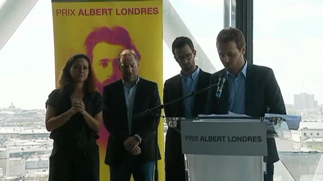 Tristan Waleckx et Matthieu Rénier, prix Albert Londres de l'audiovisuel