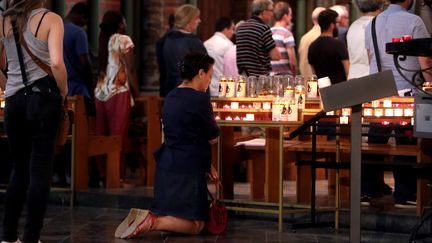  Une messe a été organisée à la cathédrale de la Treille à Lille (Nord) le 26 juillet 2016 en mémoire des victimes (MAXPPP)