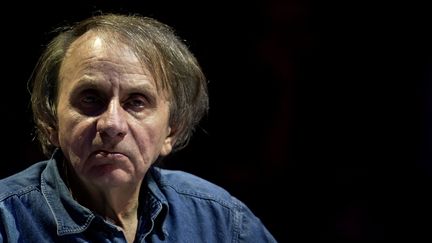 L'écrivain français Michel Houellebecq le 25 avril 2019. (LIONEL BONAVENTURE / AFP)