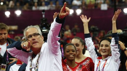 L'entraîneur américain de gymnastique John Geddert, le 31 juillet 2012 aux JO de Londres. (AFP)