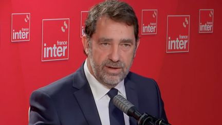 Le président du groupe LREM à l'Assemblée nationale et ancien ministre de l'Intérieur d'Emmanuel Macron, Christophe Castaner, le 18 mars 2022 sur France Inter. (FRANCEINTER / RADIO FRANCE)