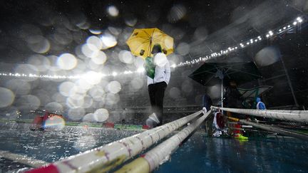 Le déluge au Stade Olympique (FRANCK FIFE / AFP)