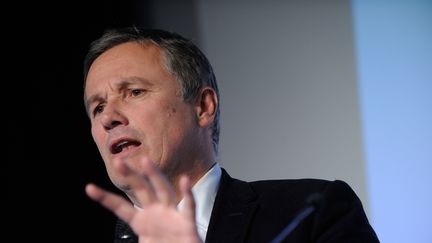 Nicolas Dupont Aignan. Pr&eacute;sident du mouvement souverainiste Debout la R&eacute;publique lors de la convention national de son parti &agrave; Paris 06/04/2013 (WITT / SIPA)