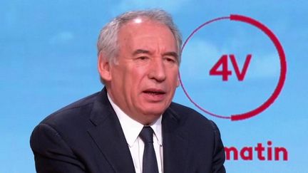 François Bayrou, président du MoDem et haut-commissaire au Plan, était l'invité des "4 Vérités" sur France 2, mercredi 29 mars. (FRANCE 2)