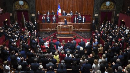 Les députés et sénateurs réunis en Congrès à Versailles, le 3 juillet 2017.&nbsp; (ERIC FEFERBERG / AFP)