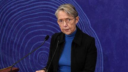 Elisabeth Borne, le 9 décembre 2022, à Paris. (ALAIN JOCARD / POOL)