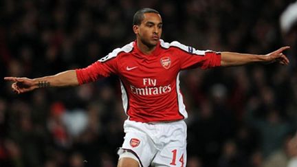 La joie du buteur Theo Walcott