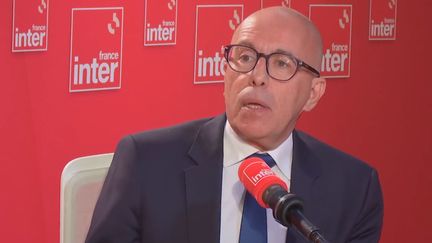 Éric Ciotti, president of the Republicans (LR) and deputy for Alpes-Maritimes, October 25, 2023 on France Inter.  (FRANCE INTER / RADIO FRANCE)