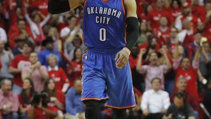 Le joueur d'OKC, Russell Westbrook (TIM WARNER / GETTY IMAGES NORTH AMERICA)