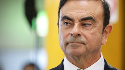 Carlos Ghosn, ancien PDG de Renault, à Maubeuge, le 8 novembre 2018. (LUDOVIC MARIN / AFP)