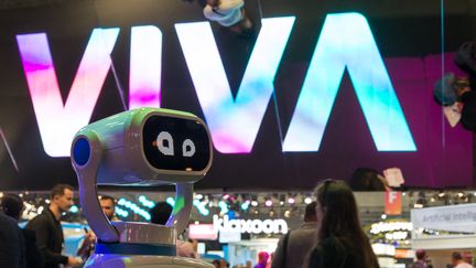 Le salon VivaTech, consacré à l'innovation, se déroule du 22 au 25 mai 2024, Porte de Versailles à Paris. (RICCARDO MILANI / HANS LUCAS / AFP)