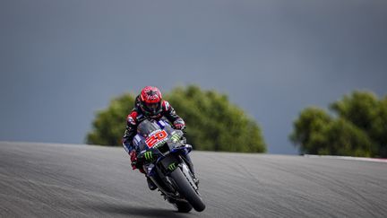 Fabio Quartararo décroche la pole position du Grand Prix du Portugal, samedi 17 avril. (GIGI SOLDANO / GIGI SOLDANO)