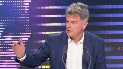 Fabien Roussel, lundi 2 mai l’invité du 8h30 franceinfo. (FRANCEINFO / RADIOFRANCE)