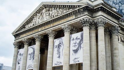 Exposition des portraits des 4 résistants avant leur entrée au Panthéon
 (Bruno Levesque / IP3 Press / MAXPPP)