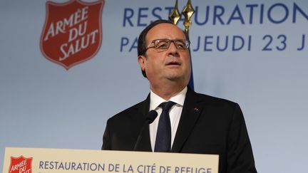 François Hollande prononce un discours&nbsp;à l'occasion de l'inauguration d'un centre social rénové dans le 13e arrondissement de Paris, jeudi 23 juin 2016.&nbsp; (AFP)