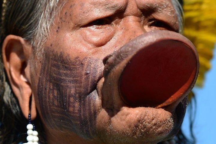 Le chef indien Raoni se bat depuis des années contre le barrage de Belo Monte
 (CHRISTOPHE SIMON / AFP)