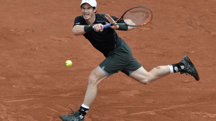 L'Ecossais Andy Murray en défense (PHILIPPE LOPEZ / AFP)