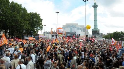 Manifestation du 7 septembre contre le projet sur les retraites entre République et Nation à Paris (AFP/MIGUEL MEDINA)