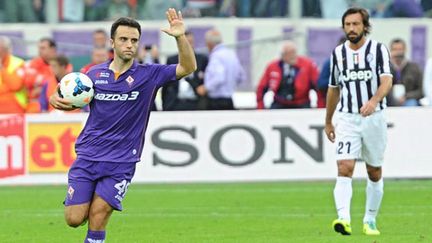 L'attaquant italien de la Fiorentina Giuseppe Rossi