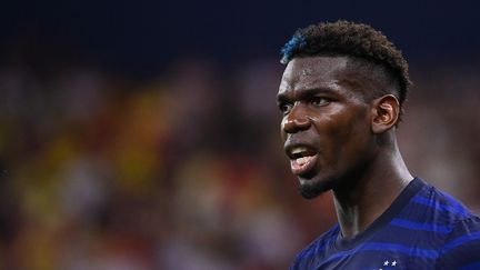 Paul Pogba lors de l'élimination de l'équipe de France à l'Euro contre la Suisse en huitièmes de finale, le 28 juin 2021 (FRANCK FIFE / POOL)