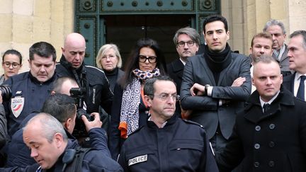 Fran&ccedil;oise Bettencourt-Meyers, la fille de Lilian Bettencourt, le 26 janvier 2015, &agrave; l'ouverture du proc&egrave;s de l'affaire Bettencourt &agrave; Bordeaux. (NICOLAS TUCAT / AFP)