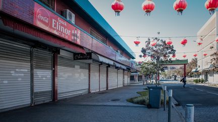 La ville de Nouméa, en Nouvelle-Calédonie, sous confinement, le 10 mars 2021. (DELPHINE MAYEUR / HANS LUCAS / AFP)