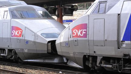 Un TGV SNCF en gare de Toulon, en 2008. (Photo d'illustration) (PHILIPPE TURPIN / MAXPPP)