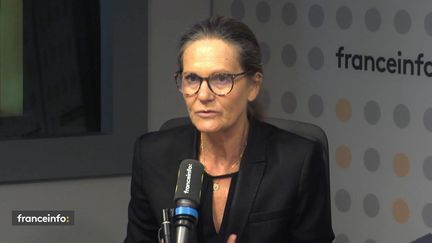 Isabelle Staes, la directrice de l’information régionale de France 3, le 8 juin 2022 sur franceinfo. (FRANCEINFO / RADIO FRANCE)