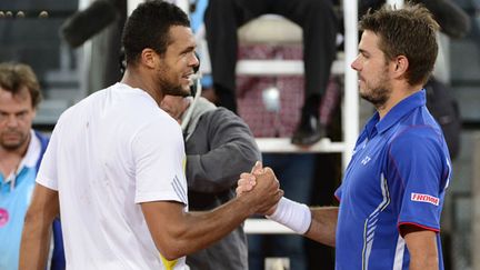 Le Français Jo-Wilfried Tsonga et le Suisse Stan Wawrinka