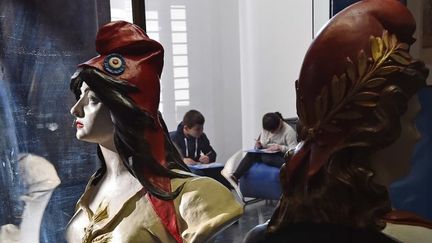 Un des bustes de Marianne au musée de Saint-Amand-les-eaux
 (FRANCOIS LO PRESTI / AFP)