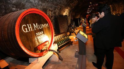 &nbsp; (Les caves du champagne Mumm © MaxPPP)