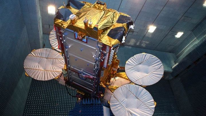 Le satellite KA-SAT aurait dysfonctionné à cause d'une cyberattaque le 24 février 2022.&nbsp; (AIRBUS DEFENCE AND SPACE SAS)