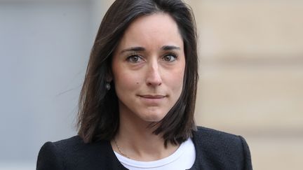 La secrétaire d'Etat auprès du ministre de la Transition écologique et solidaire, Brune Poirson, le 5 décembre 2018 à la sortie du palais de l'Elysée, à Paris.&nbsp; (LUDOVIC MARIN / AFP)