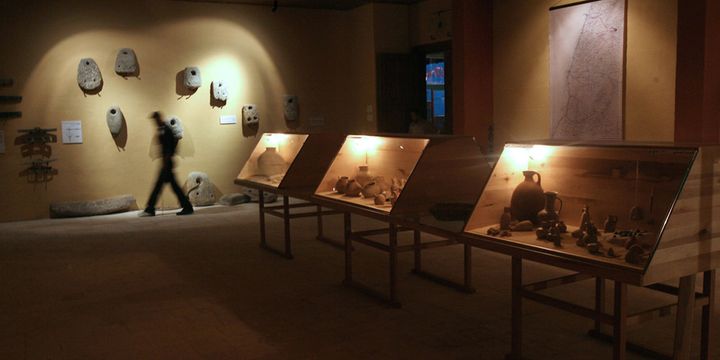 Le musée archéologique de Gaza (28 juillet 2014)
 (Mohammed Abed / AFP)