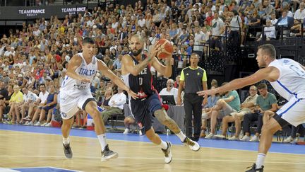 Le match amical entre la France et l'Italie, le 17 août 2022, à Montpellier (Hérault). (MAXPPP)