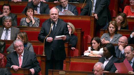 Le pr&eacute;sident du groupe socialiste &agrave; l'Assembl&eacute;e nationale, Bruno Le Roux, le 28 novembre 2012. (MARTIN BUREAU / AFP)