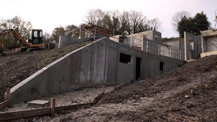 La maison de Gérard Depardieu en construction à Trouville, au 21 novembre 2013
 (CHARLY TRIBALLEAU / AFP)