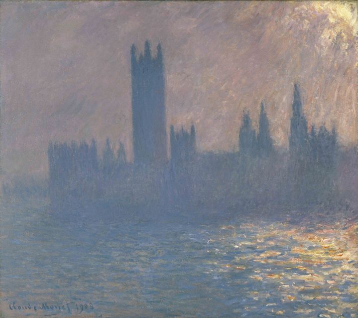 Claude Monet, "Houses of Parliament, Sunlight Effect", 1903, Brooklyn Museum of Art, New York
 (Brooklyn Museum of Art, New York)