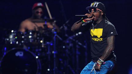 Lil Wayne en concert &agrave; Las Vegas, le 21 septembre 2012.&nbsp; (ERIC REED / AP / SIPA )