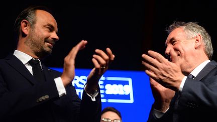 Horizons d'Edouard Philippe et le MoDem de François Bayrou feront parti du mouvement "Ensemble citoyens !". (JEAN-FRANCOIS MONIER / AFP)