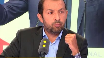 ébastien Chenu, porte-parole du Rassemblement national, invité de franceinfo le 7 septembre 2018. (RADIO FRANCE / FRANCE INFO)