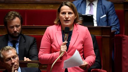 Valérie Rabault, à l'Assemblée nationale le 24 juillet 2018. (BERTRAND GUAY / AFP)