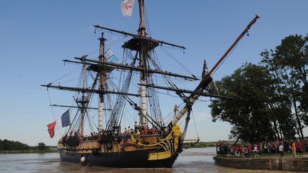 L'Hermione à son arrivée à Rochefort, le 29 août 2015
 (XAVIER LEOTY / AFP)