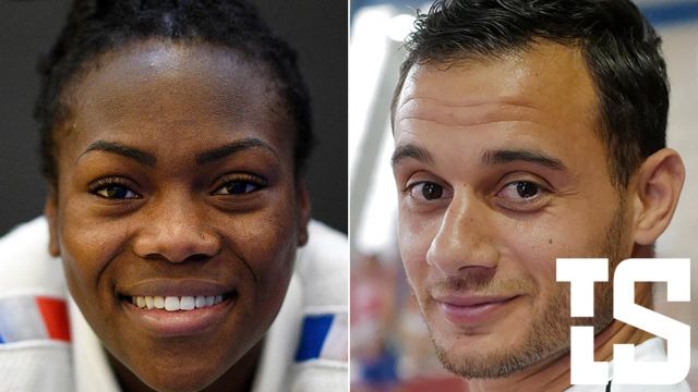 Présentation des 4 grands champions sélectionnés en tant que porte-drapeaux de l’équipe de France pour Tokyo : Clarisse Agbegnenou (judokate), Samir Ait-Saïd (gymnaste), et pour les paralympiques Sandrine Martinet (judokate), et le tennisman Stéphane Houdet.