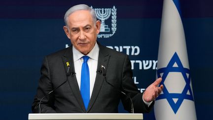 Le Premier ministre israélien, Benyamin Nétanyahou, à Jérusalem, le 3 septembre 2024. (OHAD ZWIGENBERG / AFP)