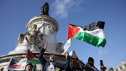 Manifestation en soutien au peuple palestinien à Paris, le 4 novembre 2023, le 4 novembre 2023 (DE POULPIQUET / MAXPPP)